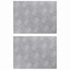 vidaXL Trappsteg 2 st 40 x 30 cm Silver Aluminium Rektangul&auml;r