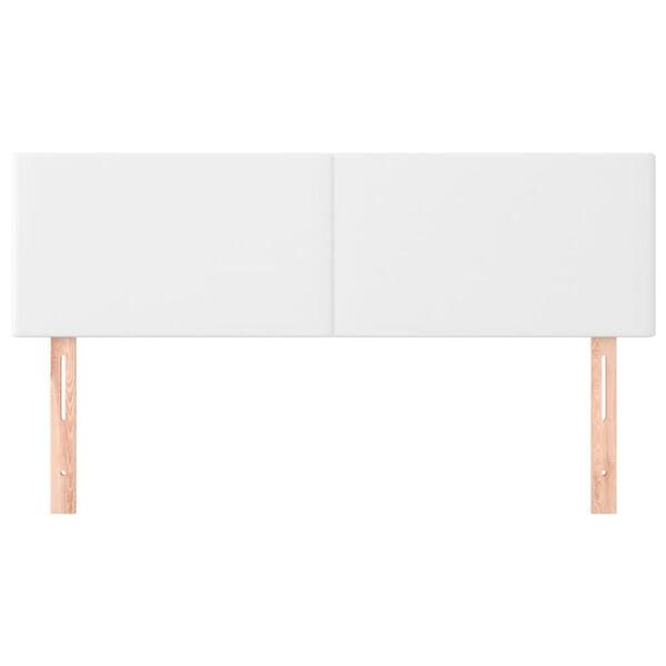 vidaXL Huvudgavlar 2 st vit 72x5x78/88 cm konstl&auml;der