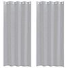 vidaXL Voile Gardin 2 st M&ouml;rkgr&aring; 225 x 140 cm Polyester