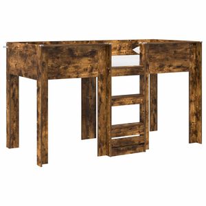 vidaXL K&ouml;ksb&auml;dd f&ouml;r barn R&ouml;kt ek 75 x 190 cm Konstruerat tr&auml;