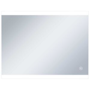 vidaXL Badrumsspegel LED med touch-sensor 80x60 cm