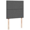 vidaXL Ottoman sängram med madrasser mörkgrå 180x200 cm tyg