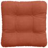 vidaXL Sittkuddar 4 pcs Röd orange 45 x 45 cm Kordread tyg