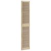 vidaXL Sk&aring;pd&ouml;rr med d&ouml;rr Naturlig 201 x 2,1 x 39,5 cm Massiv furu