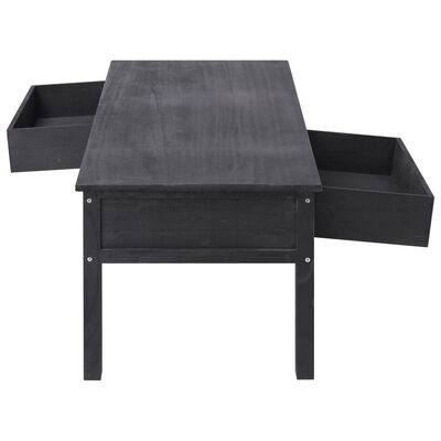 vidaXL Soffbord svart 100x50x45 cm trä