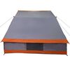 vidaXL Campingt&auml;lt med tak Gr&aring; och orange 282 x 225 x 154 cm taffeta