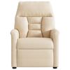 vidaXL Reclinerfåtölj beige mikrofibertyg