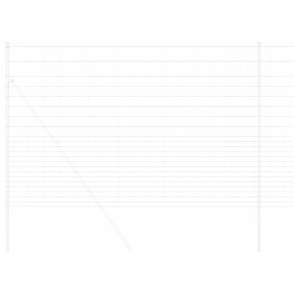 vidaXL St&auml;ngsel f&ouml;r &aring;ker / &auml;ng Silver 25 x 1,6 m Galvaniserat st&aring;l