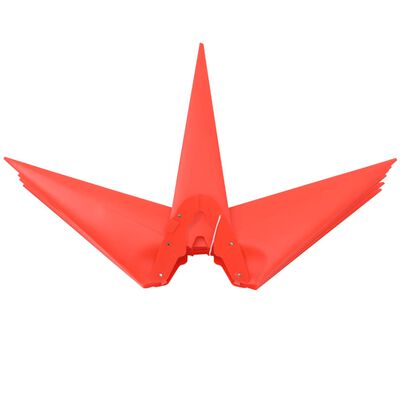 vidaXL Stjärnor med spett LED 3 st vikbar röd 35 cm