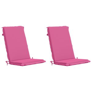 vidaXL Dyna till stol med h&ouml;g rygg GEMERT 2 st 100% Polyester Rosa