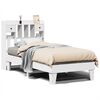 vidaXL S&auml;ngram utan madrass vit 75x190 cm massiv furu