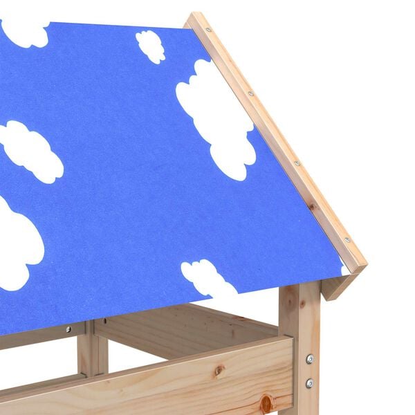 vidaXL Lekstapel Brun 85 x 52,5 x 239 cm Massiv furu