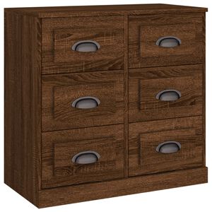 vidaXL Sk&auml;nk brun ek 70x35,5x67,5 cm konstruerat tr&auml;