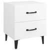 vidaXL Sängbord vit 40x35x47,5 cm