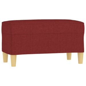 vidaXL B&auml;nk vinr&ouml;d 70x35x41 cm tyg