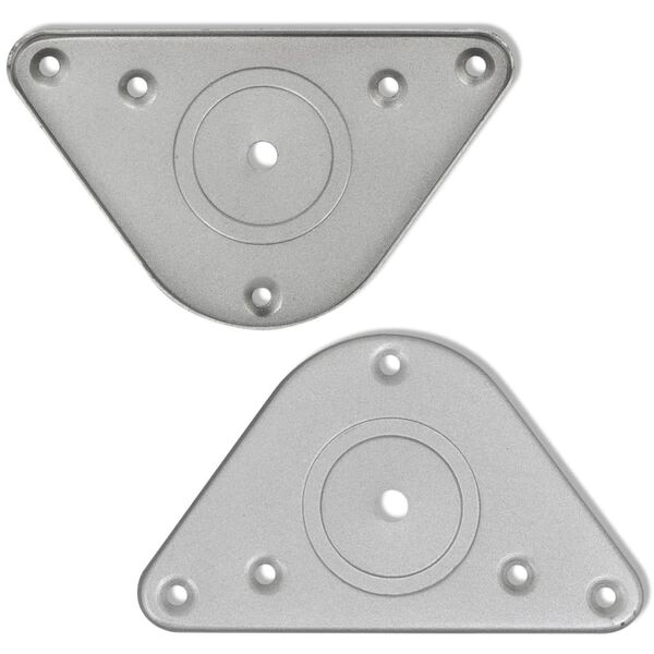 4 Höjdjusterbara bordsben i krom 870 mm