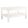 vidaXL Soffbord vit 80x50x40 cm massivt furu