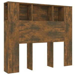 vidaXL S&auml;nggavel med f&ouml;rvaring r&ouml;kf&auml;rgad ek 120x18,5x102,5 cm