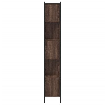 vidaXL Bokhylla brun ek 102x28x172 cm konstruerat trä