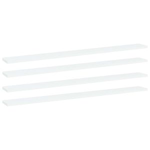 vidaXL Hyllplan 4 st vit 100x10x1,5 cm konstruerat tr&auml;