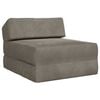 vidaXL F&auml;llbar Soffbed Ljusgr&aring; 60 x 70 x 41 cm Tyg