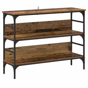 vidaXL Konsolbord Gammalt tr&auml; 100 x 32 x 75 cm Konstruerat tr&auml;