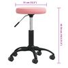 vidaXL Massagepall rosa sammet