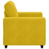 vidaXL Soffstol gul 100x78x80 cm sammet