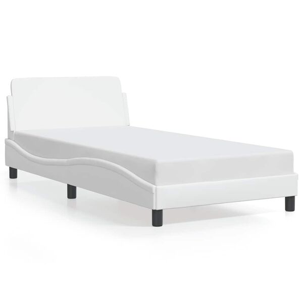 vidaXL Bed Frame "Dover" White 100x200 cm Faux Leather