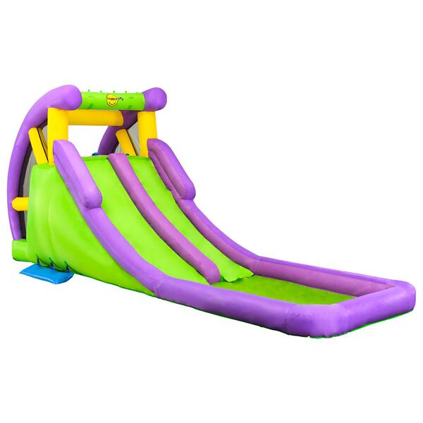 Happy Hop Uppblåsbar vattenrutschkana med plaskpool 600x215x255 cm PVC
