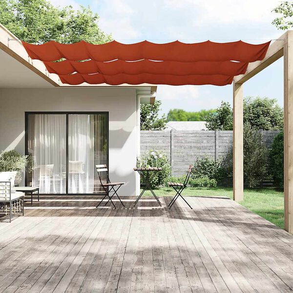 vidaXL Markis vertikal terrakotta 180x600 cm oxfordtyg