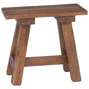 vidaXL b&auml;nk Naturf&auml;rg 50,5 x 25 x 47,5 cm Massivt mahognytr&auml;
