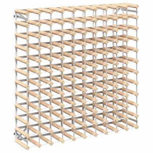 vidaXL Vinst&auml;ll f&ouml;r 120 flaskor massiv furu