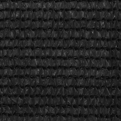 vidaXL Balkongskärm svart 90x600 cm HDPE