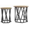 vidaXL Kaffeebord 2 pcs Artisan Ek 50 x 50 x 50 cm