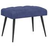 vidaXL B&auml;nk med knappar Polisbl&aring; 60 x 40 x 45 cm Sammet