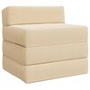 vidaXL F&auml;llbar Soffbed Gr&auml;ddvit 200 x 70 x 15 cm Kordread tyg