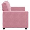 vidaXL Soffa 2-sits rosa 160x78x84 cm sammet