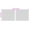 vidaXL Insynsskydd för trädgården 10 st ljusgrå 252,5x19 cm PVC