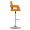 vidaXL Barstol orange konstl&auml;der