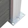 vidaXL Staketpanel WPC 175x186 cm grå