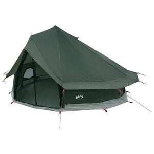 vidaXL Tipi T&auml;lt 18-personers Arm&eacute;gr&ouml;n Polyester och St&aring;l