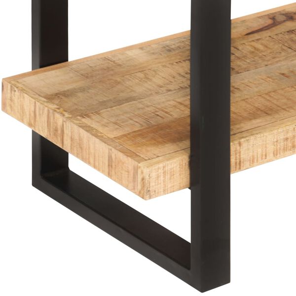 vidaXL Bokhylla med 4 hyllor 120x40x180 cm grovt mangoträ