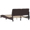 vidaXL Bed Frame without Mattress Dark Brown 120x200 cm Fabric