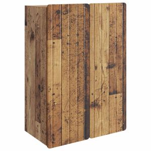 vidaXL V&auml;ggmonterat sk&aring;p Gammalt tr&auml; 66 x 34,5 x 92 cm Konstruerat tr&auml;