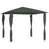 vidaXL Paviljong med stolpar 3x3x2,6 m antracit 160 g/m&sup2;