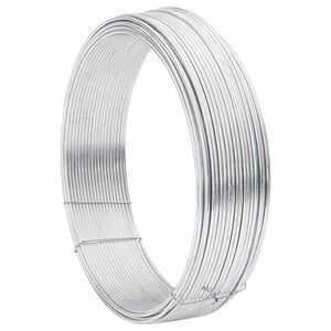 vidaXL Stängsel binds tråd Silver 33 m Stål