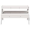 vidaXL Picknickbord för barn vit 88x97x52 cm massiv furu