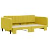 vidaXL Dagbädd utdragbar gul 100x200 cm sammet