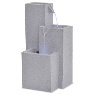 vidaXL Inomhusfont&auml;n med LED polyresin
